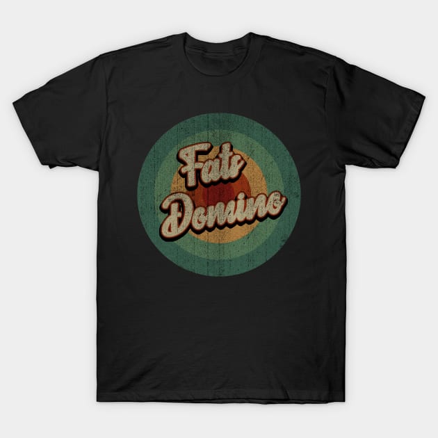 Circle Retro Vintage Fats Domino T-Shirt by Jokowow